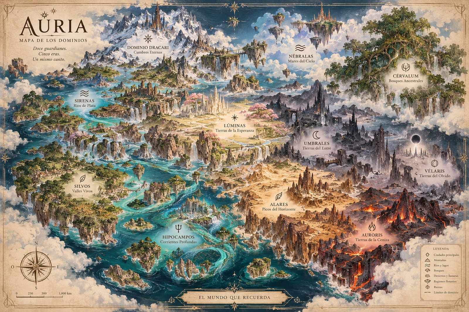 Mapa interactivo de Aüria